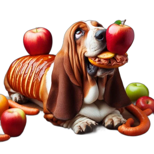 food, animal, creature, photorealistic transparent PNG cut-out