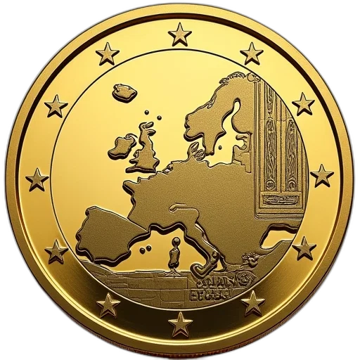 back, side, new, coin transparent PNG cut-out