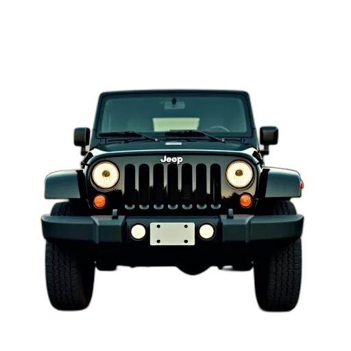 car, photorealistic, 3d render, black transparent PNG cut-out