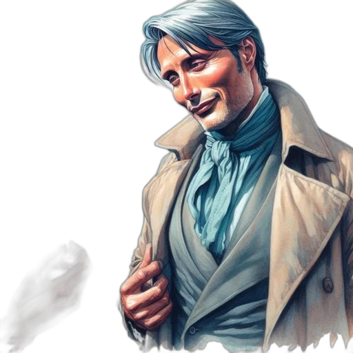jacket, concept art, comic book art, photorealistic transparent PNG cut-out