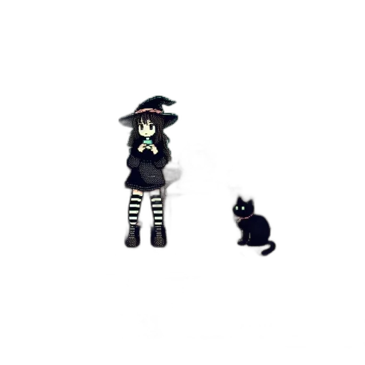 hat, staff, creature, animal transparent PNG cut-out
