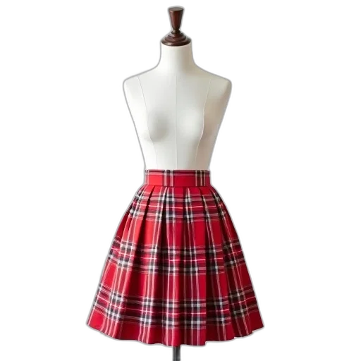 dress, mannequin, wearing, red transparent PNG cut-out
