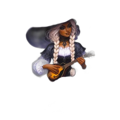 hat, staff, jewelry, 3d render transparent PNG cut-out