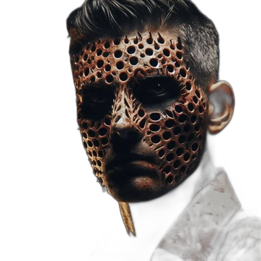 mask, face, creature, jewelry transparent PNG cut-out