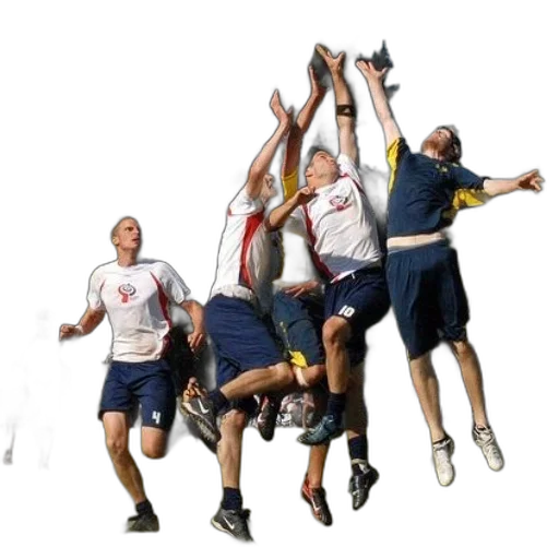 staff, group, men, playing transparent PNG cut-out