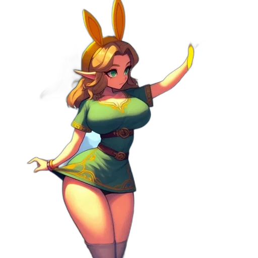 dress, staff, pixel art, concept art transparent PNG cut-out