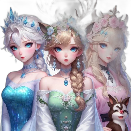 crown, dress, fantasy art, concept art transparent PNG cut-out