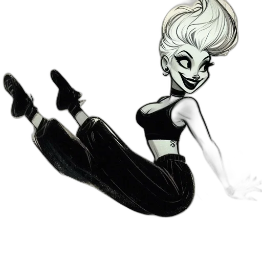 hair, staff, comic book art, concept art transparent PNG cut-out