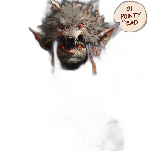 creature, mask, staff, face transparent PNG cut-out