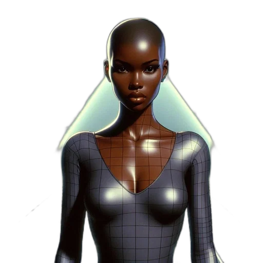 robot, dress, jewelry, face transparent PNG cut-out