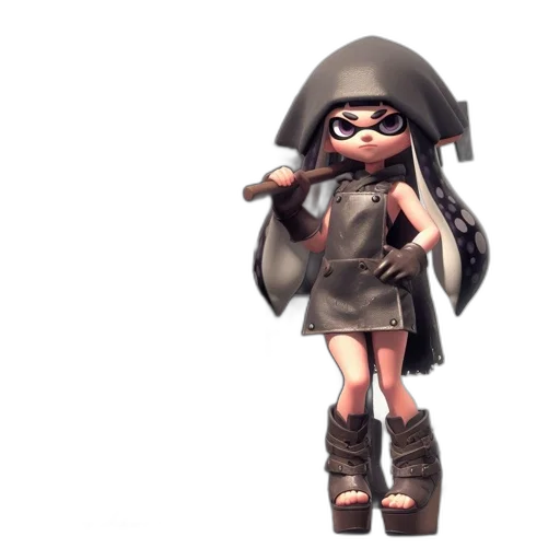 weapon, jacket, staff, 3d render transparent PNG cut-out