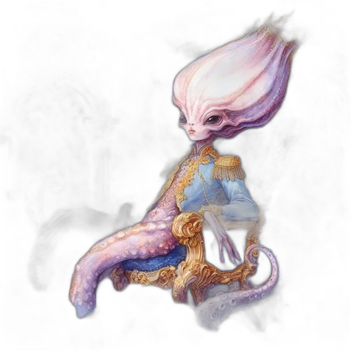 staff, dragon, creature, hair transparent PNG cut-out