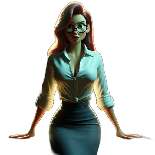 dress, staff, robot, concept art transparent PNG cut-out