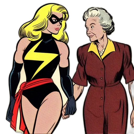 comic book art, concept art, cartoon, two transparent PNG cut-out