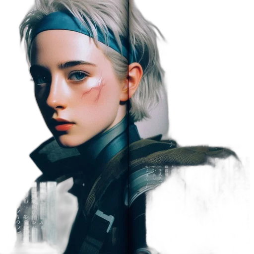 face, jacket, robot, mask transparent PNG cut-out