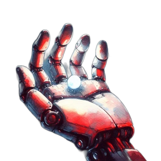 robot, weapon, jewelry, cyberpunk transparent PNG cut-out