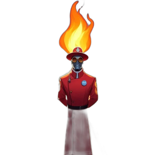 staff, jacket, hat, mask transparent PNG cut-out