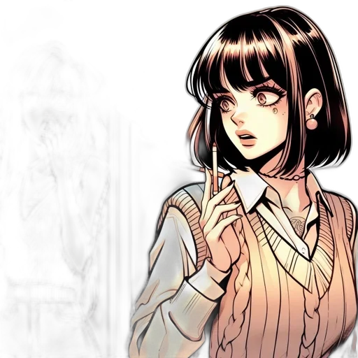 staff, comic book art, concept art, anime transparent PNG cut-out