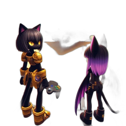 staff, robot, concept art, pixel art transparent PNG cut-out