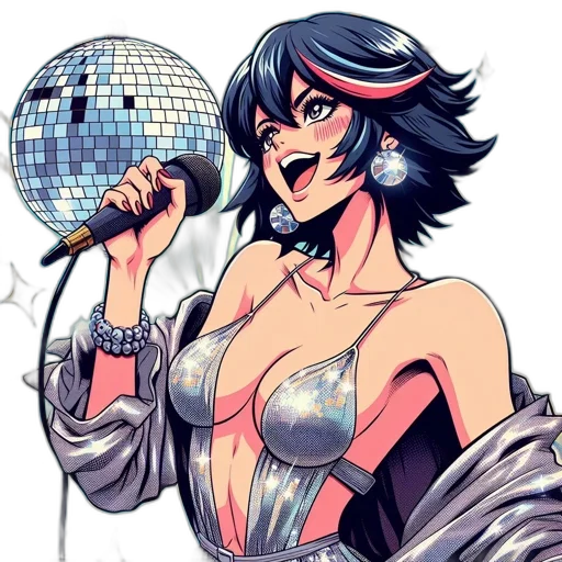 dress, cartoon, anime, comic book art transparent PNG cut-out