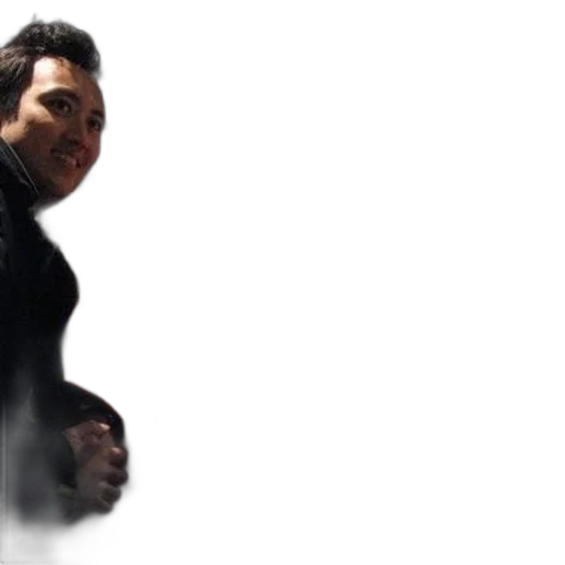 face, jacket, staff, creature transparent PNG cut-out