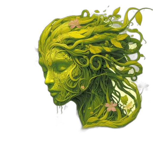 face, mask, hair, creature transparent PNG cut-out