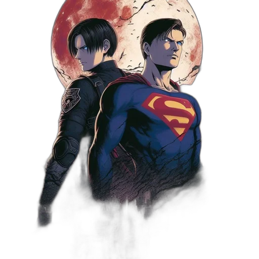 comic book art, concept art, fantasy art, watercolor transparent PNG cut-out