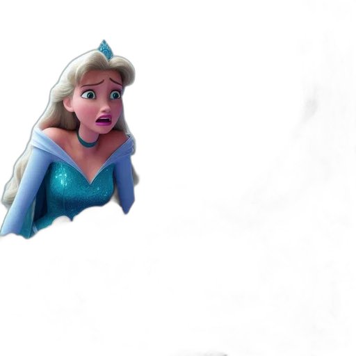 face, crown, staff, dress transparent PNG cut-out