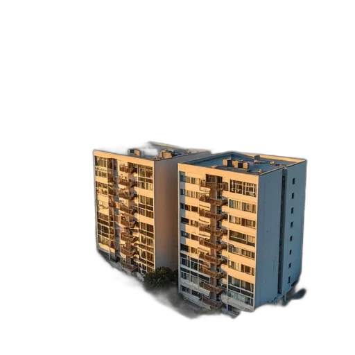 building, furniture, robot, 3d render transparent PNG cut-out