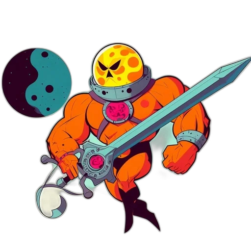 robot, weapon, staff, sword transparent PNG cut-out