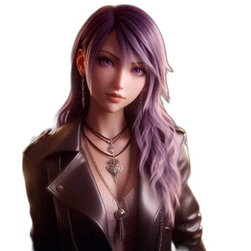 jacket, jewelry, face, staff transparent PNG cut-out