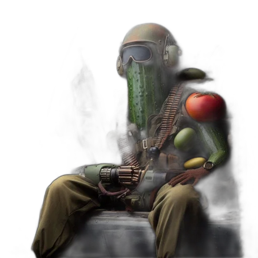 weapon, robot, food, jacket transparent PNG cut-out
