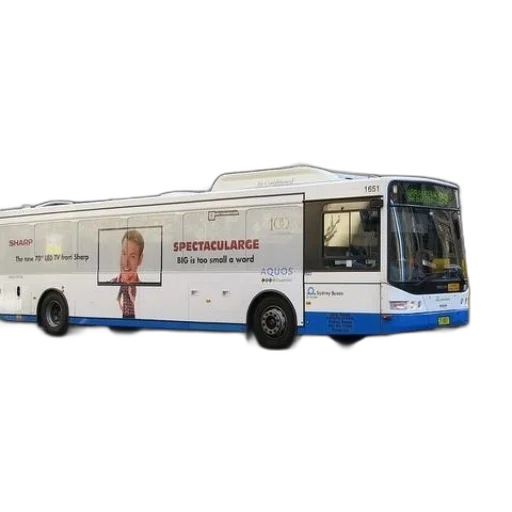 3d render, photorealistic, white, bus transparent PNG cut-out