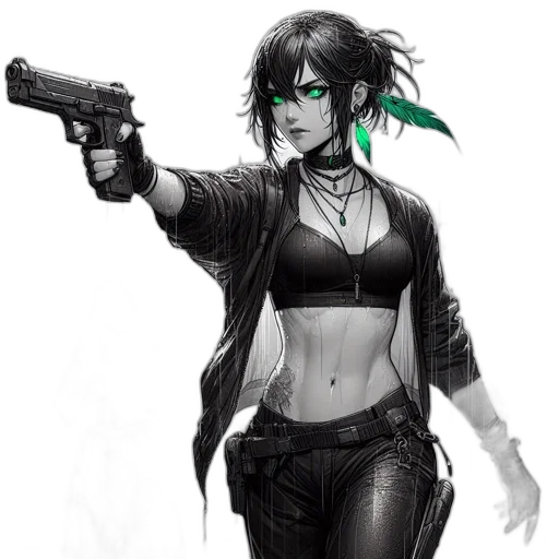 weapon, cyberpunk, concept art, fantasy art transparent PNG cut-out