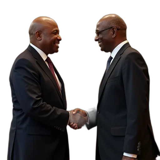 president, muhammad, saraki, shaking transparent PNG cut-out