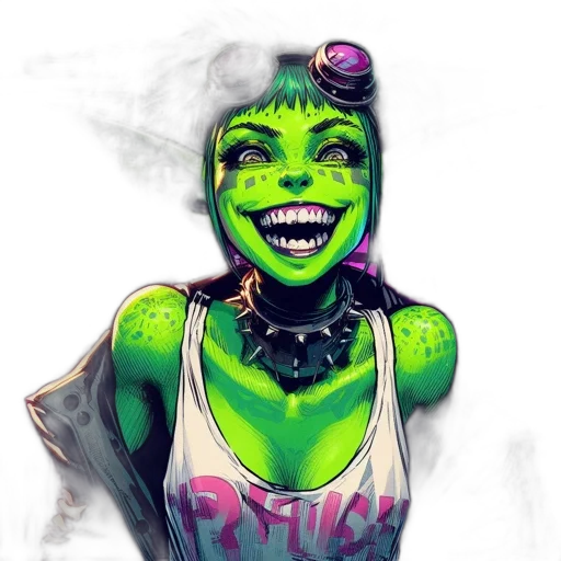 face, mask, comic book art, concept art transparent PNG cut-out