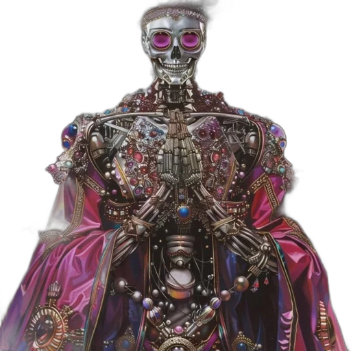 robot, jewelry, dress, crown transparent PNG cut-out