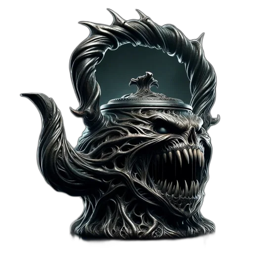 creature, dragon, mask, crown transparent PNG cut-out