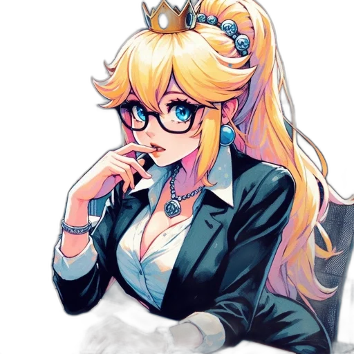 crown, staff, anime, pixel art transparent PNG cut-out