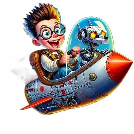 concept art, comic book art, 3d render, cartoon transparent PNG cut-out