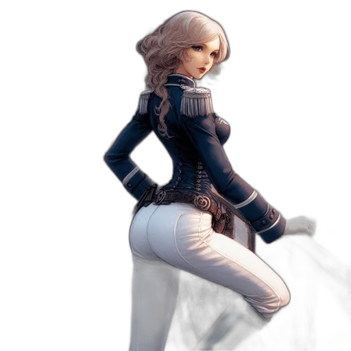 jacket, staff, robot, concept art transparent PNG cut-out