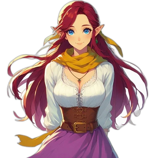 dress, staff, dragon, crown transparent PNG cut-out