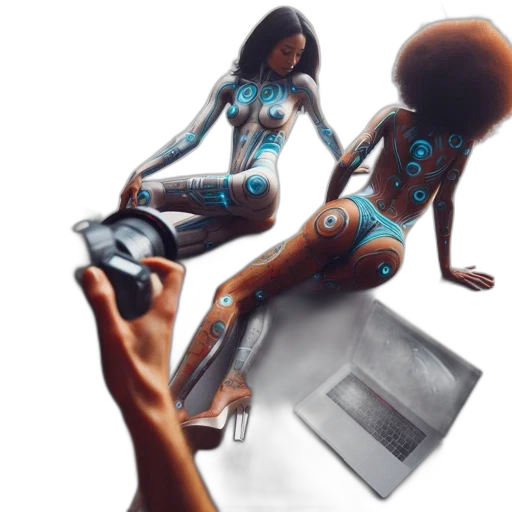 robot, jewelry, dress, concept art transparent PNG cut-out