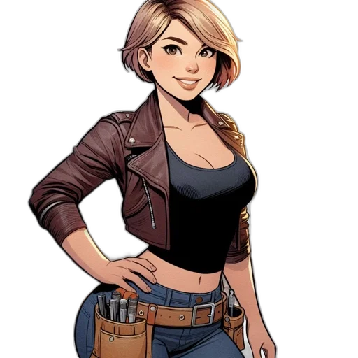 staff, jacket, comic book art, cartoon transparent PNG cut-out