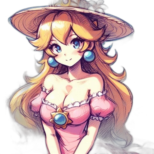hat, dress, staff, crown transparent PNG cut-out