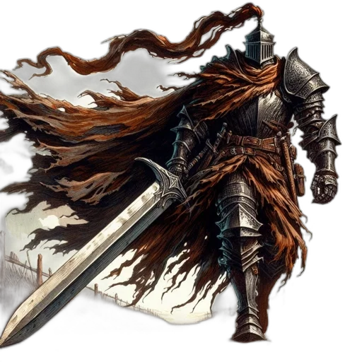 sword, weapon, staff, hair transparent PNG cut-out