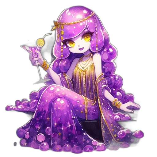 staff, dress, jewelry, fantasy art transparent PNG cut-out