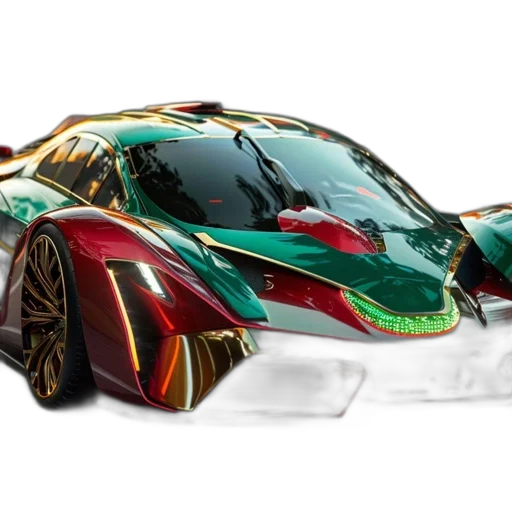 car, 3d render, concept art, photorealistic transparent PNG cut-out