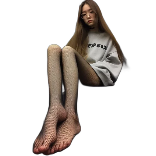 shoes, dress, hair, face transparent PNG cut-out