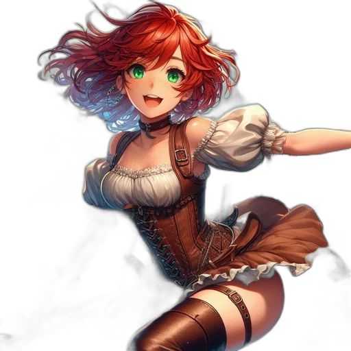 dress, staff, weapon, face transparent PNG cut-out